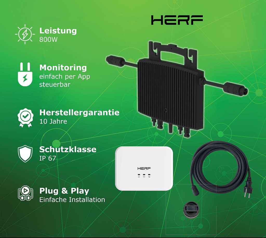 Micro-Wechselrichter 800 Watt HERF-800
