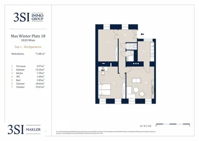 3-Zimmer-Wohnung kaufen in Wien – 71,88 m², € 360.000 – Bild 12 von 12
