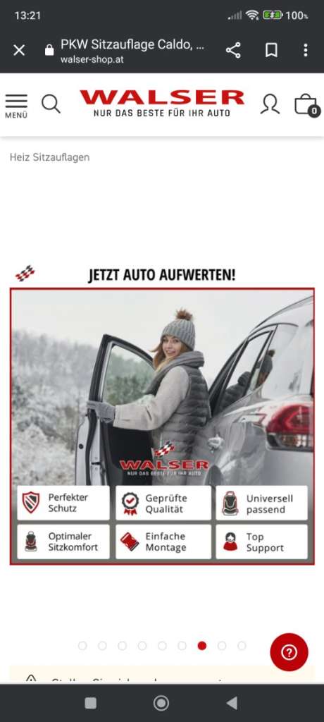 Sitzheizung Auto WALSER Heizsitzauflage, € 30,- (1220 Wien