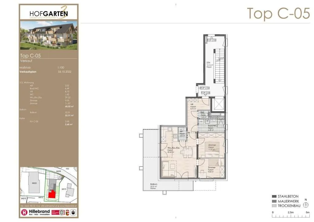 3-Zimmer-Wohnung / Top C5 – pohled 2