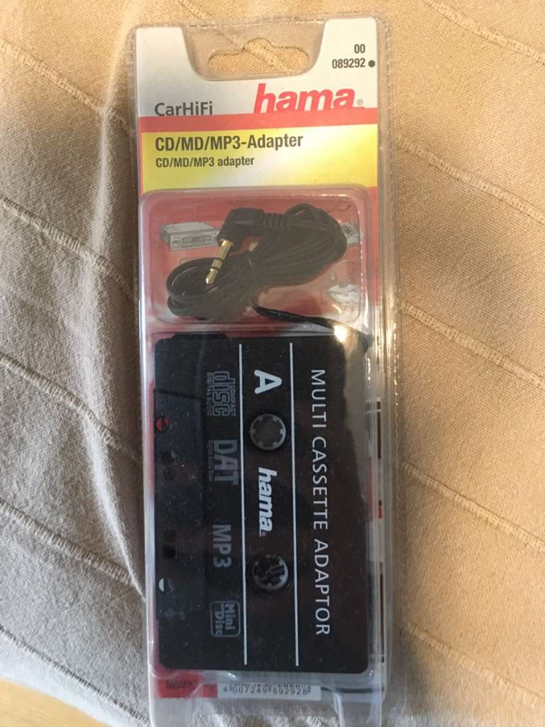 3,5mm AUX Auto Audio Kassette Band Adapter Sender für MP3 für iPod CD MD  iPhone