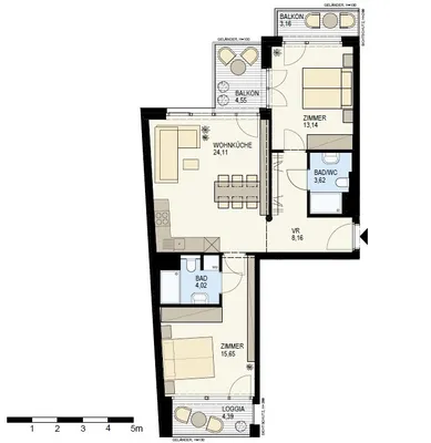 3-Zimmer-Wohnung kaufen in Wien – 73,09 m², € 913.800 – Bild 20 von 29