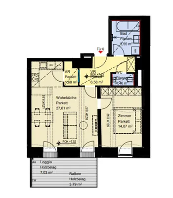 2-Zimmer-Wohnung kaufen in Wien – 63,96 m², € 478.900 – Bild 17 von 17