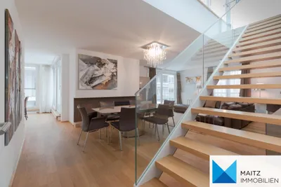 Stilvoll möblierte DG-Wohnung mit 2 Terrassen | 2 GARAGEN opt ** KLIMAANLAGE ** U3 ROCHUSMARKT **