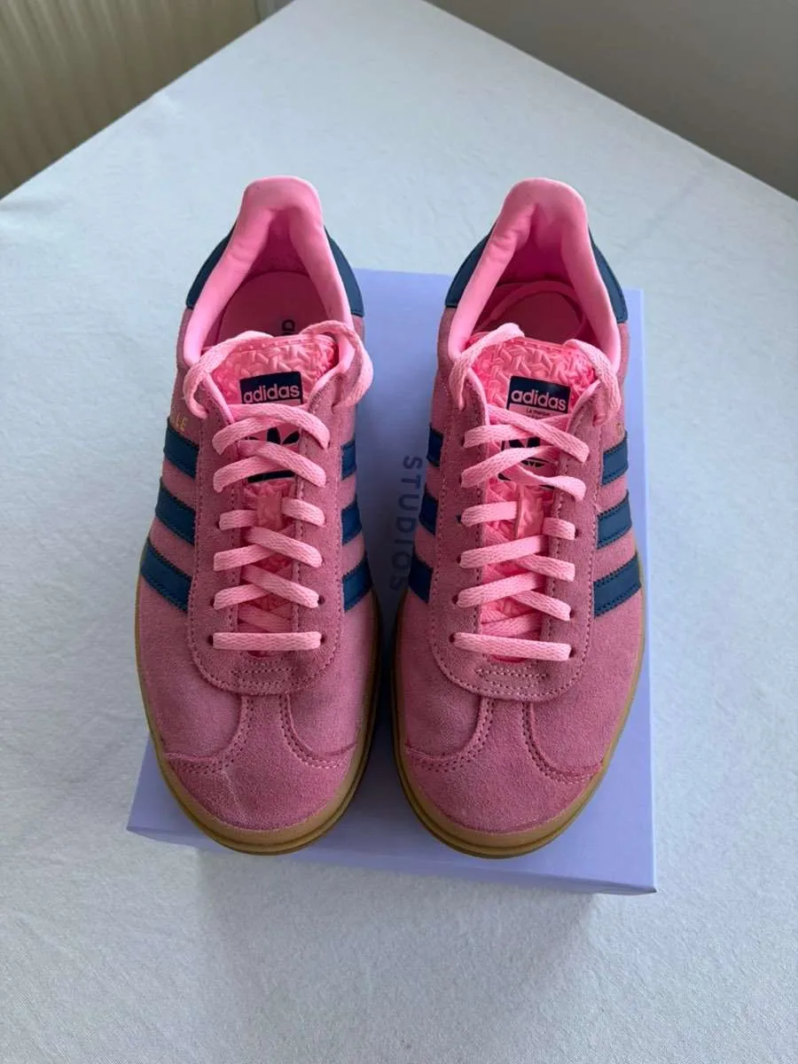 adidas gazelle silver green womens adidas Women's Originals Gazelle Bold "Sandy Pink" main image 0