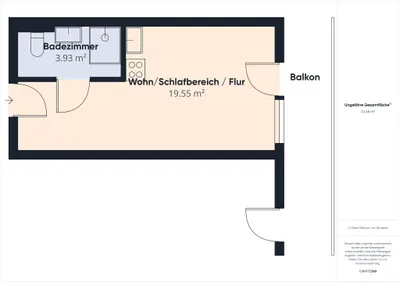 1-Zimmer-Wohnung mieten in Wien – 25,55 m², € 636 – Bild 17 von 17