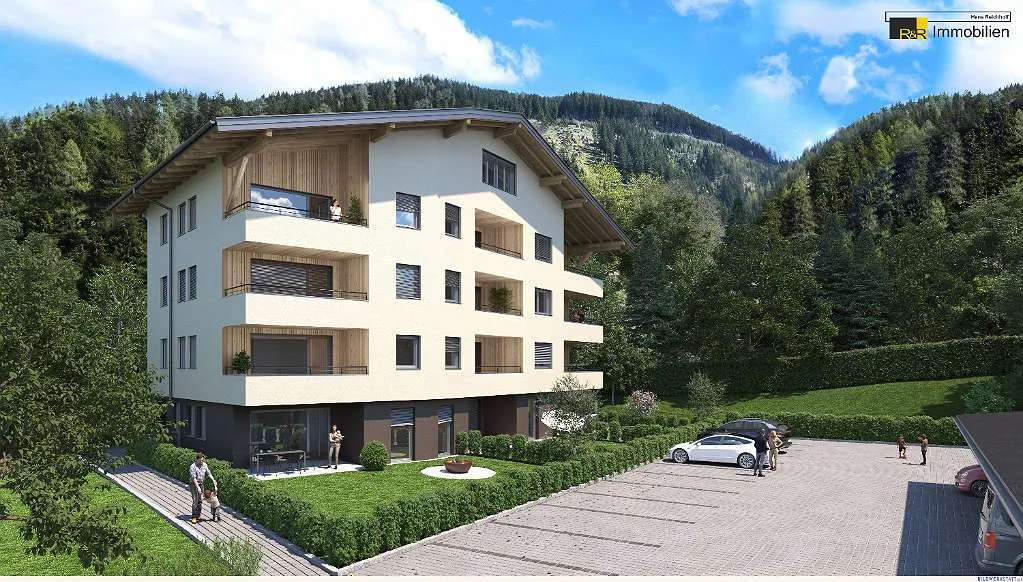 Wohntraum Bad Gastein 2-Zi Eigentumswohnung Top 8 im 2. OG / mit einer Südloggia / Wohnbauförderung bis zu € 52.000, -- + mtl. Ratenzuschuss bis € 500, -- / Bezug nach Vereinbarung - Ansicht 2