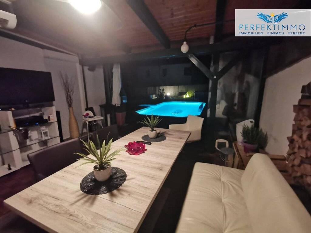 Charmantes Einfamilienhaus in Ruhelage mit Pool, Carport und mediterranem Flair in Gainfarn - Ansicht 3