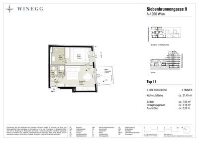 Immobilie kaufen in Wien – 37,45 m², € 341.900 – Bild 8 von 8