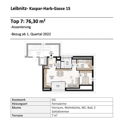 2-Zimmer-Wohnung mieten in Leibnitz – 76,3 m², € 1.122 – Bild 7 von 7