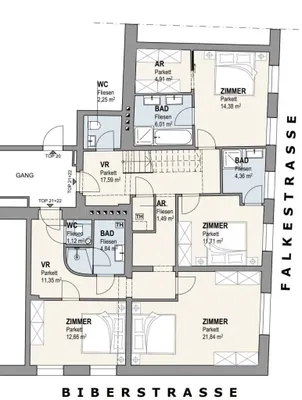 5-Zimmer-Wohnung mieten in Wien – 176,89 m², € 4.500 – Bild 23 von 24