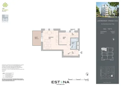 2-Zimmer-Wohnung kaufen in Wien – 41,81 m², € 281.455 – Bild 7 von 7