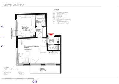 2-Zimmer-Wohnung mieten in Wien – 52 m², € 993 – Bild 15 von 15