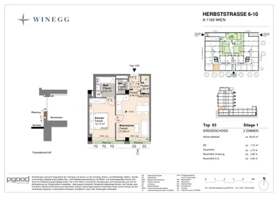 2-Zimmer-Wohnung kaufen in Wien – 39,25 m², € 219.500 – Bild 16 von 16