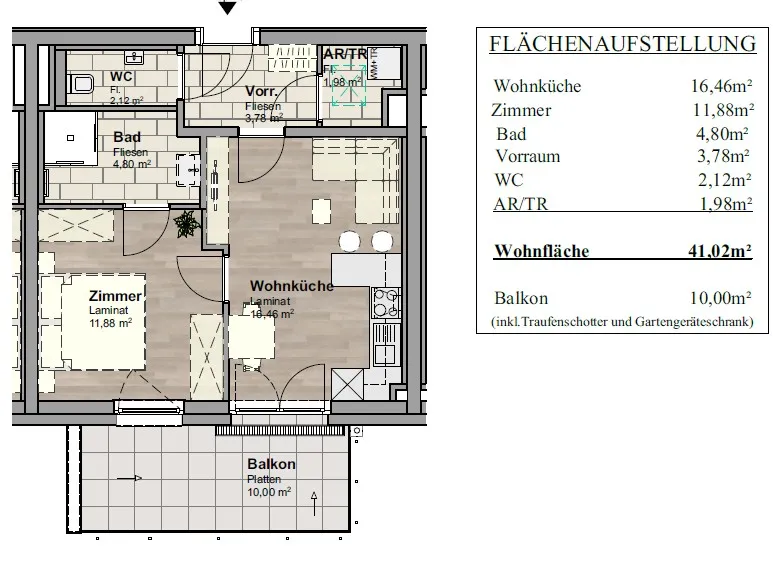 Wohnung – Ebreichsdorf, Katastralgemeinde Unterwaltersdorf - Ansicht 2