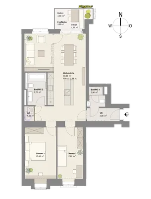 3-Zimmer-Wohnung kaufen in Wien – 86,19 m², € 695.500 – Bild 8 von 8