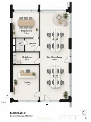 2-Zimmer-Gewerbeimmobilie mieten in Wien – € 1.864 – Bild 5 von 5