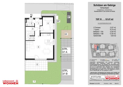 5-Zimmer-Haus mieten in Eisenstadt - Umgebung – 121,67 m², € 1.300 – Bild 6 von 7