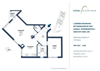 2-Zimmer-Wohnung kaufen in Wien – 62,19 m², € 274.900 – Bild 16 von 16