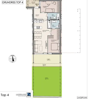 3-Zimmer-Wohnung kaufen in Mödling – 63,67 m², € 564.500 – Bild 4 von 4