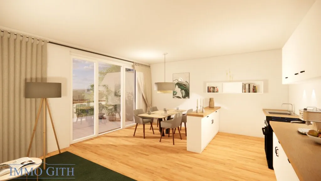 NEUBAU IN PERCHTOLDSDORF: EXKLUSIVE EIGENTUMSWOHNUNGEN + PRAXIS IN DER SALITERGASSE 6 - MODERN, GRÜN & ZENTRUMSNAH! - Ansicht 3