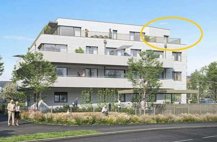 AM FLIEGENSPITZ - DIE COOLSTE WOHNUNG IM PROJEKT! | Kleinwohnung mit 2 Terrassen - Skyline Wien & Sonnenuntergang | Provisionsfrei! - Ansicht 3