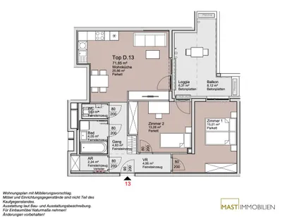 3-Zimmer-Wohnung kaufen in Wien – 71,85 m², € 472.000 – Bild 13 von 13