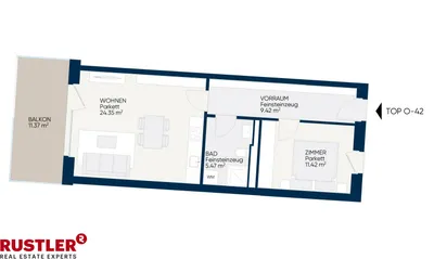 2-Zimmer-Wohnung mieten in Graz – 54,64 m², € 778 – Bild 6 von 6