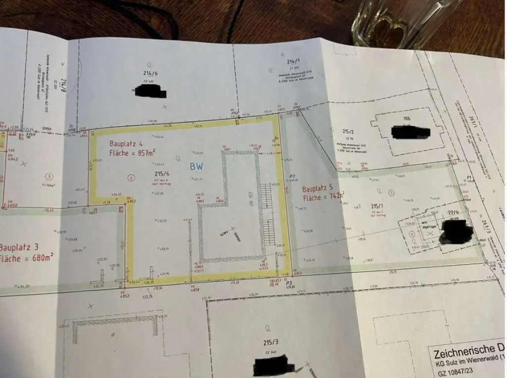 Baugrund 857 m² mit Haus, Sulz im Wienerwald, Ortsmitte, Garten südseitig - Ansicht 3