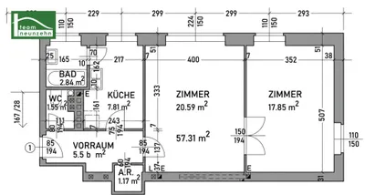 2-Zimmer-Wohnung mieten in Sankt Pölten – 58,18 m², € 478 – Bild 3 von 3