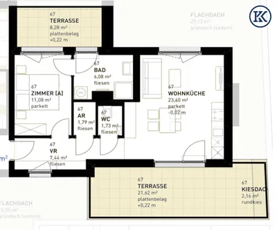 2-Zimmer-Wohnung kaufen in Wien – 51,72 m², € 383.500 – Bild 30 von 33