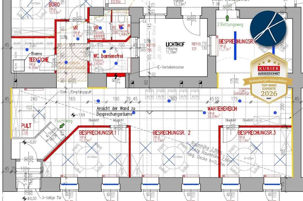 Nähe U6 Burggasse-Stadthalle: Schön Sanierte Geschäfts- oder Büroräumlichkeiten - Ansicht 2