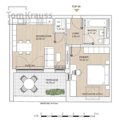 2-Zimmer-Wohnung kaufen in Wien – 49,29 m², € 574.200 – Bild 14 von 17