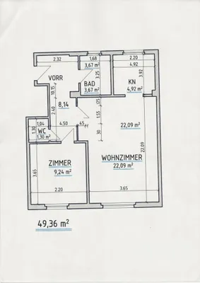 2-Zimmer-Wohnung kaufen in Wien – 49,36 m², € 249.000 – Bild 10 von 10