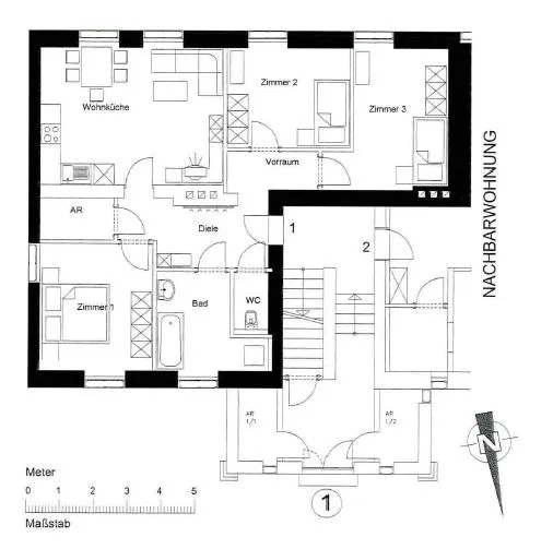 geförderte Mietwohnung mit Garten - Ansicht 3