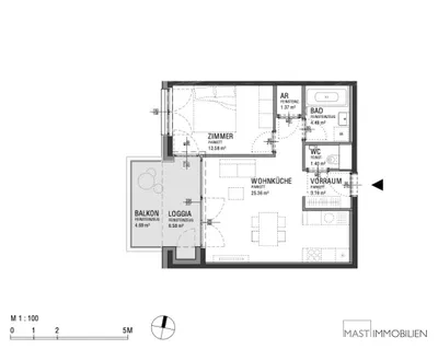 2-Zimmer-Wohnung kaufen in Wien – 55,06 m², € 355.000 – Bild 10 von 10