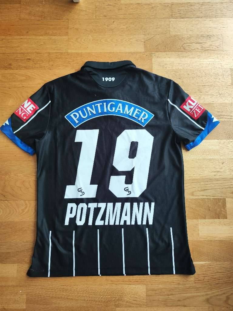 Sturm Graz Marvi Potzmann Nr. 19 Trikot matchworn BundesLiga 2016 - 2017 Österreich ( Rapid Wien, SV Mattersburg, SV Grödig, Lask Linz, Bad Waltersdorf, Austria Wien)