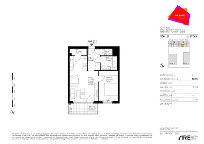 2-Zimmer-Wohnung mieten in Wien – 50,15 m², € 849 – Bild 6 von 6