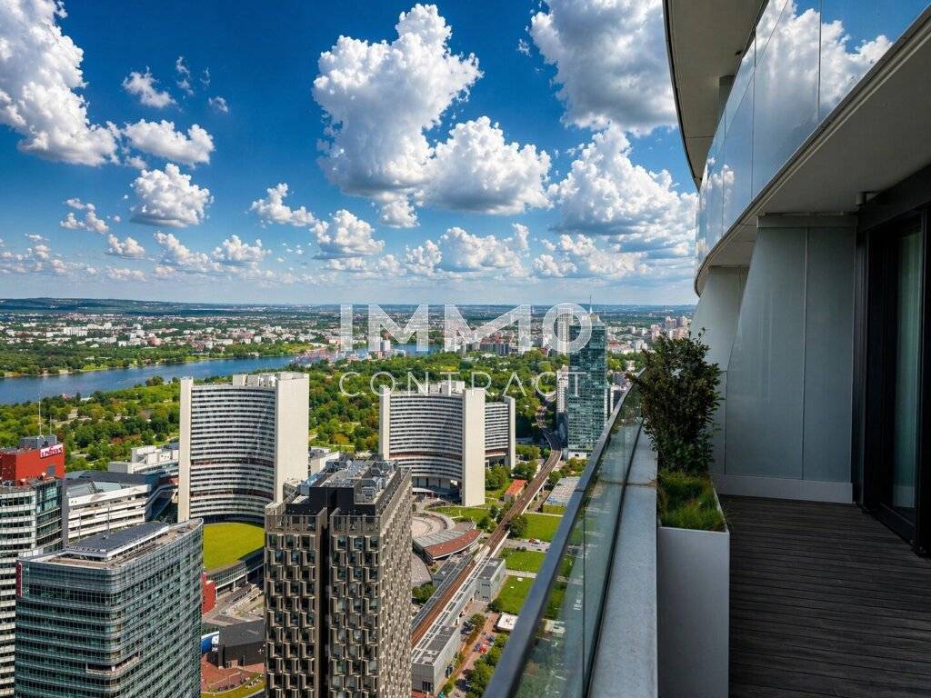 DANUBEFLATS: 41. Etage - Stephansdom, Prater & Donaublick - Ansicht 2