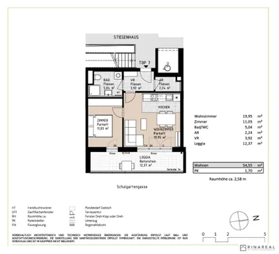 2-Zimmer-Wohnung mieten in Wiener Neustadt – 42,18 m², € 798 – Bild 16 von 16