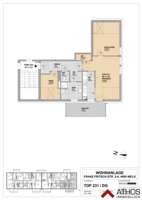 3-Zimmer-Wohnung mieten in Wels – 82,17 m², € 879 – Bild 13 von 13