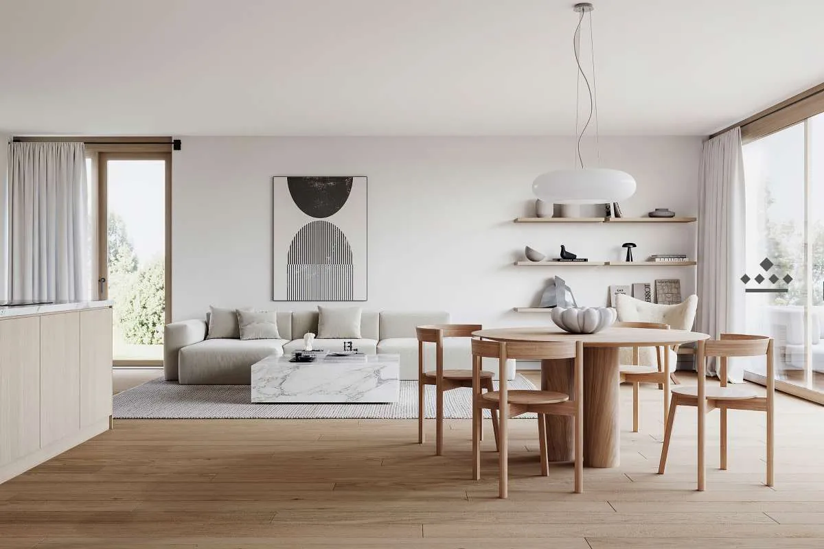 Modern Apartment: Familienapartment mit elegantem Wohnflair und Grünblick - Widok 2