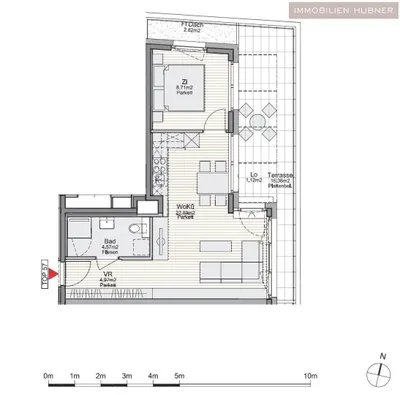 2-Zimmer-Wohnung mieten in Wien – 41,2 m², € 1.075 – Bild 12 von 14