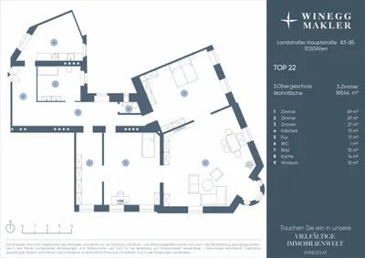3-Zimmer-Wohnung kaufen in Wien – 169,44 m², € 1.090.000 – Bild 14 von 14