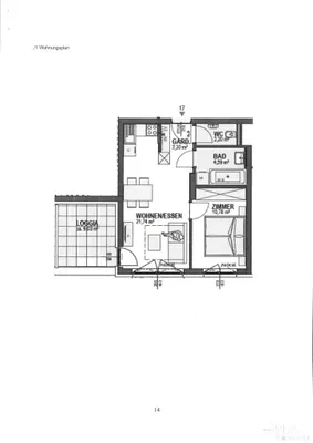 1-Zimmer-Wohnung mieten in Klagenfurt – 41,61 m², € 830 – Bild 10 von 10