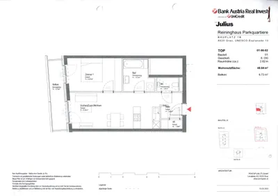 2-Zimmer-Wohnung mieten in Graz – 48,84 m², € 785 – Bild 16 von 16