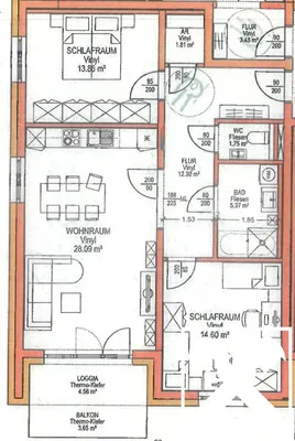 3-Zimmer-Wohnung kaufen in Braunau am Inn – 78 m², € 312.000 – Bild 2 von 2