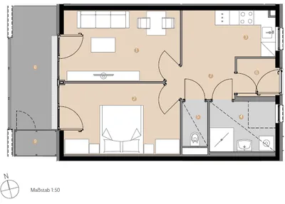 2-Zimmer-Wohnung mieten in Innsbruck – 51,08 m², € 1.450 – Bild 10 von 10