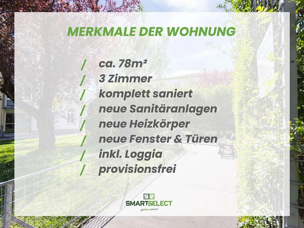 Provisionsfreier Erstbezug in Hietzing: Frisch sanierte 3-Zimmer-Wohnung mit Loggia – pohled 2