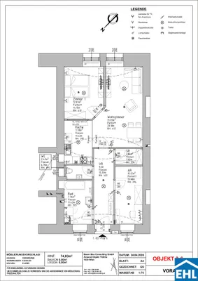 Wohnung mieten in Wien – 74,83 m², € 1.250 – Bild 15 von 15